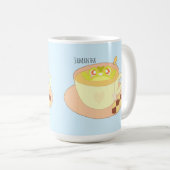 紅茶カップの中のカエル コーヒーマグカップ (正面右)