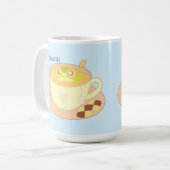 紅茶カップの中のカエル コーヒーマグカップ (正面左)