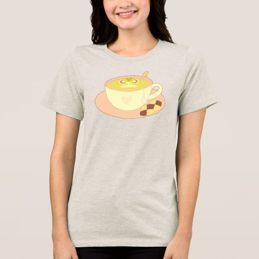 紅茶カップの中のカエル トライブレンドＴシャツ (正面)