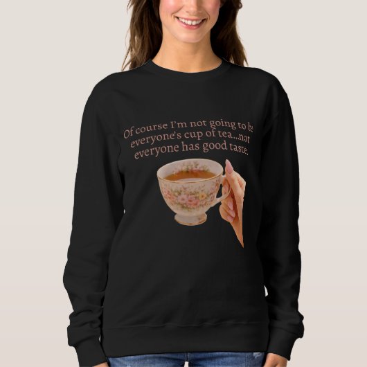 紅茶カップTシャツ スウェットシャツ (正面)