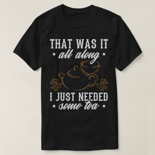 紅茶デザインお茶が必要だった Tシャツ (デザイン正面)