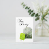 紅茶パーティーの招待状 名刺 (スタンド正面)