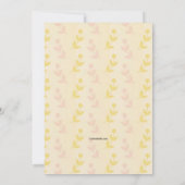 紅茶パーティーの楽しい招待状 招待状 (裏面)