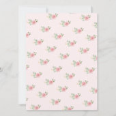 紅茶パーティーの赤ちゃんシャワー彼女はむしろゲームカード 招待状 (裏面)