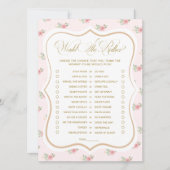 紅茶パーティーの赤ちゃんシャワー彼女はむしろゲームカード 招待状 (正面)