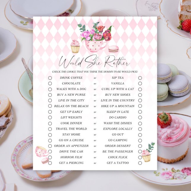 紅茶パーティーの赤ちゃんシャワー彼女はむしろゲーム (クリエイターアップロード済み)