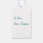 紅茶パーティークリスマス ギフトタグ (裏面)