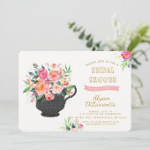 紅茶パーティーブライダルシャワー招待 招待状 (スタンド正面)