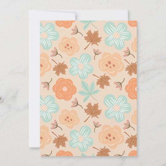 紅茶パーティーブライダルシャワー招待 招待状 (裏面)