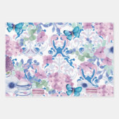 紅茶パーティーベビーシャワーベビーが醸造している ラッピングペーパーシート (正面)