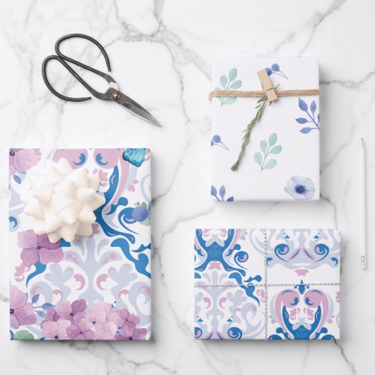 紅茶パーティーベビーシャワーベビーが醸造している ラッピングペーパーシート (正面)