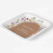 紅茶パーティー素朴ベビーイン開花ベビーシャワー ペーパープレート (傾斜あり)