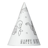 紅茶パーティー誕生日パーティー – 色あなた自身のパーティー帽子 パーティーハット (左)