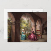 紅茶パーティー – おばあちゃんとお茶をシェア1936 インビテーションポストカード (正面/裏面)