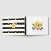 紅茶ポット&フローラティーパーティーイエローベビーシャワー ゲストブック (全面)