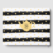 紅茶ポット&フローラティーパーティーイエローベビーシャワー ゲストブック (裏面)