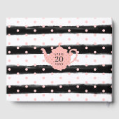 紅茶ポット&フローラティーパーティーピンクベビーシャワー ゲストブック (裏面)