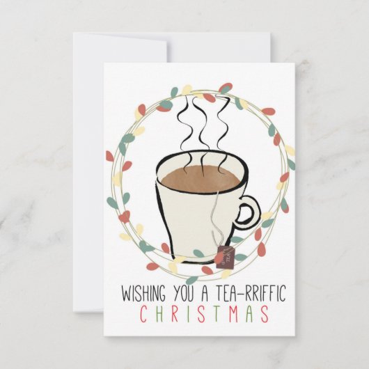紅茶好きのためのクリスマスカード (正面)