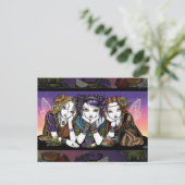 紅茶4個性個性的なKiKiパーティー葉書 ポストカード (スタンド正面)