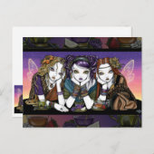 紅茶4個性個性的なKiKiパーティー葉書 ポストカード (正面/裏面)