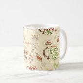 紅茶、クッキー、ケーキのタイムスケッチ コーヒーマグカップ (正面右)