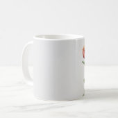 紅茶、コーヒー、ピンクの春の花ガーデンブーケC コーヒーマグカップ (正面左)