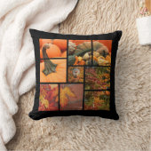 紅葉およびカボチャ クッション (ブランケット)