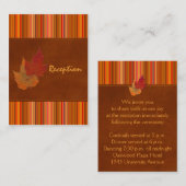 紅葉およびストライプエンクロージャ・カード エンクロージャーカード (正面/裏面)