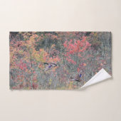 紅葉およびマガモのアヒル バスタオルセット (ハンドタオル)