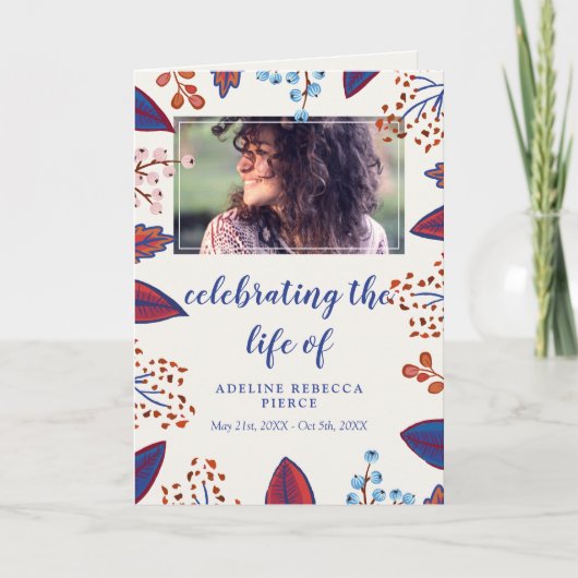 紅葉お祝い プログラム (正面)