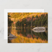 紅葉がビーバー池で反射 ポストカード (正面/裏面)