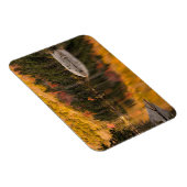 紅葉がビーバー池で反射 マグネット (右側)