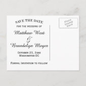 紅葉がポストカードの日付を保存 案内ポストカード (裏面)