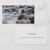 紅葉が付いている急ぐ急流 予約カード (正面/裏面)