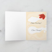 紅葉が必要な秋グリーティングカード カード (内部)