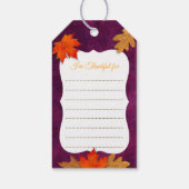 紅葉が感謝の気持ちを込めてラベル ギフトタグ (裏面)
