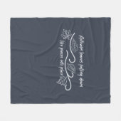 紅葉が粉々に倒れ込む フリースブランケット (正面(横))