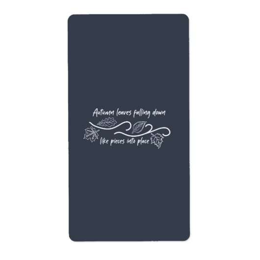 紅葉が粉々に倒れ込む ラベル (正面)