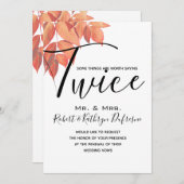 紅葉ことわざイットバイマリニューアル  招待状 (正面/裏面)