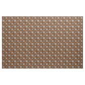 紅葉さび茶色と灰色の円のパターン ファブリック (ファットクウォーター)