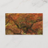 紅葉したイロハモミジ 名刺 (裏面)