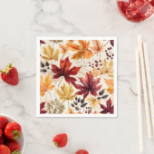 紅葉で表現する3- スタンダードカクテルナプキン (インサイチュ)