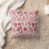 紅葉とどんぐりのパターン クッション (ブランケット)