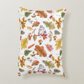 紅葉とアコーンとワイルドベリーのシームレス アクセントクッション (裏面(縦))