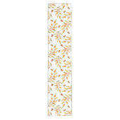 紅葉とアコーンパターン(の模様が)ある ショートテーブルランナー (正面)