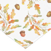 紅葉とアコーンパターン(の模様が)ある ショートテーブルランナー (コーナー)