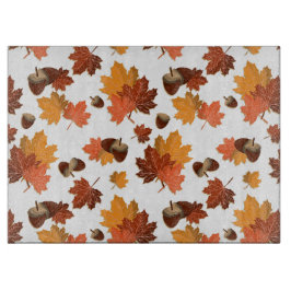 紅葉とアコーン カッティングボード