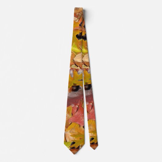 紅葉とアコーン ネクタイ (正面)