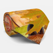 紅葉とアコーン ネクタイ (ロール)
