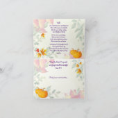 紅葉とアメリカ国旗の兄弟、感謝祭 シーズンカード (内部)